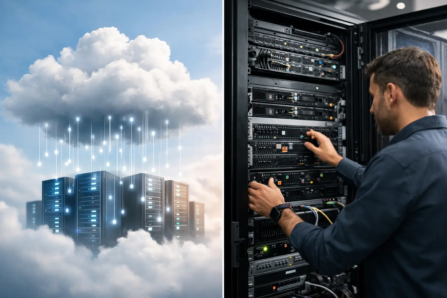 Cloud gerenciada versus operação própria