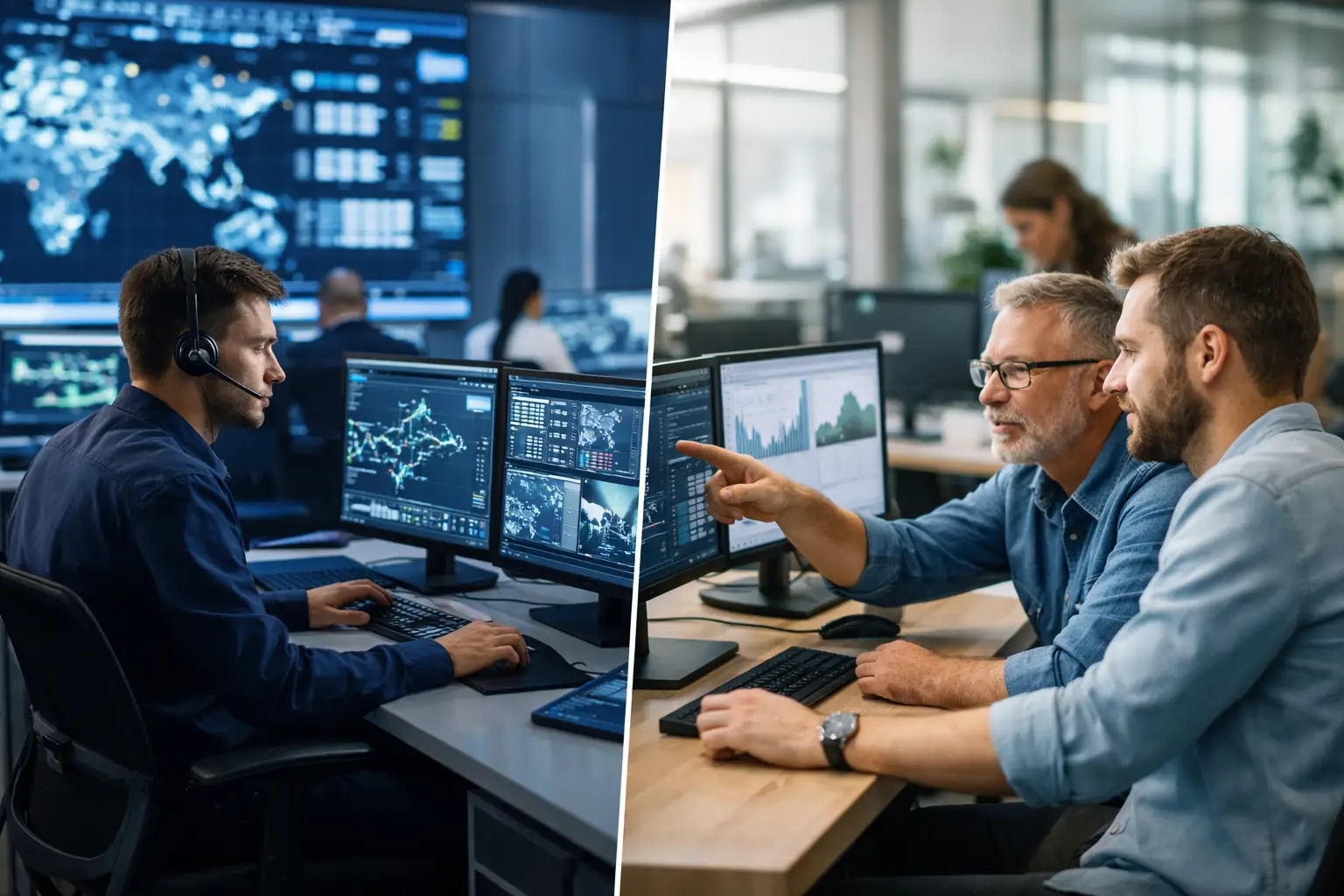 NOC dedicado versus monitoramento genérico